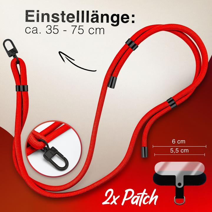 Actual product image Nalia HoldMe Lanyard Handykette - Universal Trageband für Smartphones - Verstellbar, Soft & Elastisch