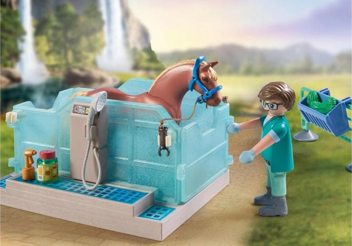 Immagine prodotto Playmobil Terapia equestre e pratica veterinaria (71352, Cavalli Playmobil della cascata)