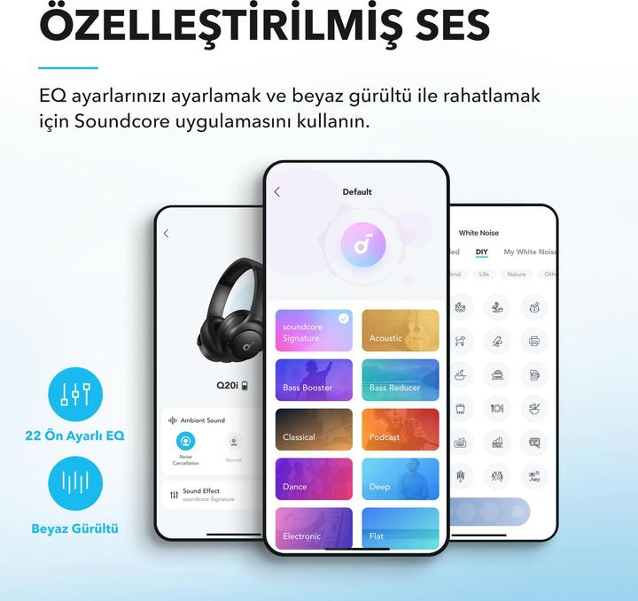 Actual product image soundcore Q20i (ANC, 40 h, Wireless, Cable)