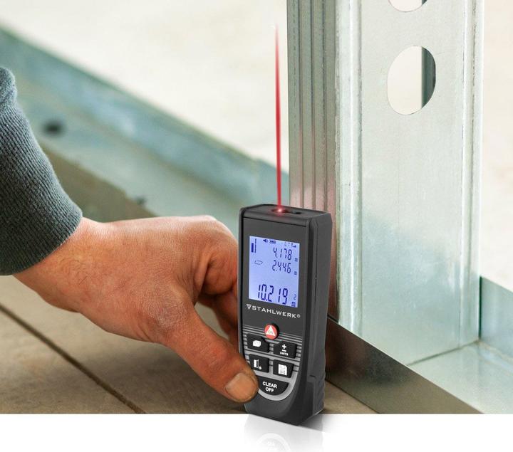 Actual product image Stahlwerk Laser rangefinder LDM-80 ST up to 80 m illuminated LCD display (80 m, 635 nm)