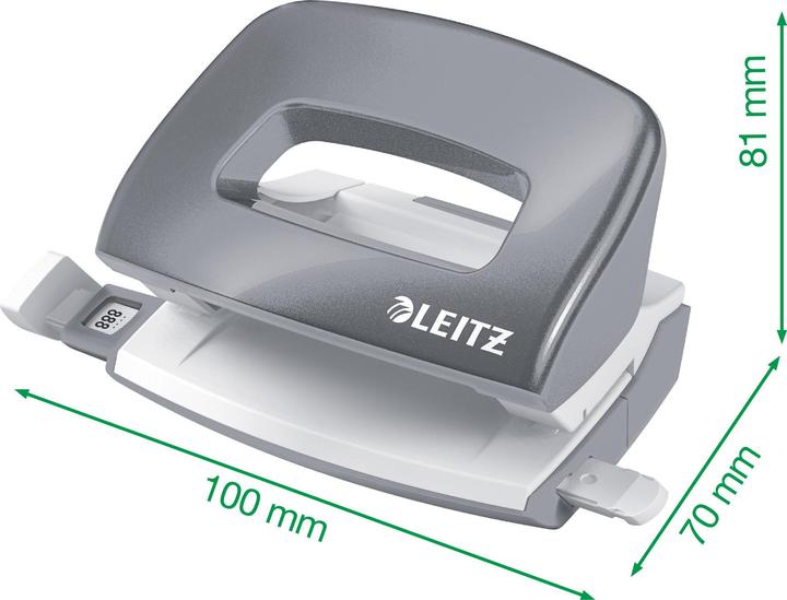 Productafbeelding Leitz Perforator + nietmachine WOW metallic rood
