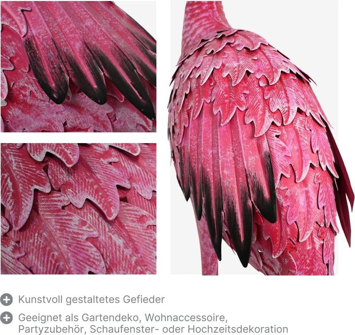 Actual product image Hermex Flamingo metal garden decoration decorative figure garden sculpture garden figure