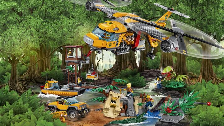 Image du produit LEGO Hélicoptère Jungle Air Drop (60162, LEGO City)