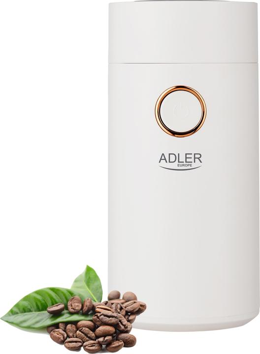 Immagine prodotto Adler Macinacaffè AD4446wg 150 W, Capacità chicchi di caffè 75 g, Interruttore di sicurezza sul (Spina UE)