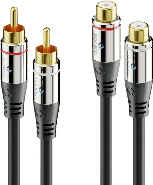 Sonero Audio-Kabel Cinch - Cinch 5 m (5 m, Verlängerung)