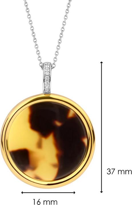 Actual product image Ti Sento Milano Necklace and pendant tortoiseshell bicolour 6795TU (925 silver, 43 cm)