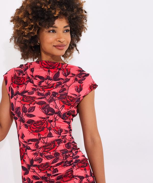 Immagine prodotto Joe Browns Rouched Floral Mesh Midi Dress (44)