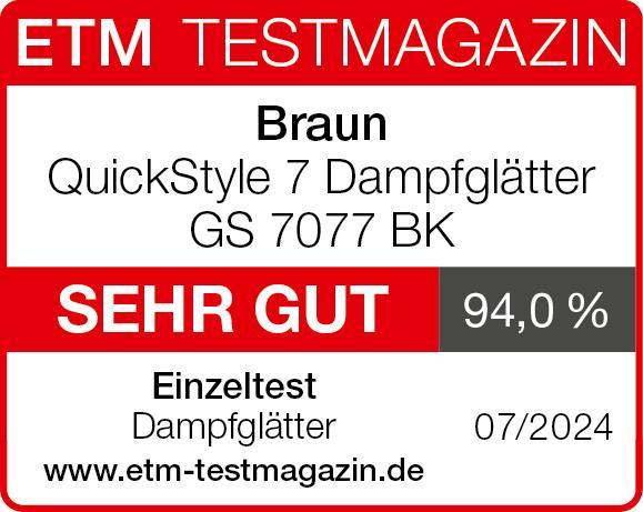 Valori nutrizionali e ingredienti Braun QuickStyle 7 GS 7077 BK (1600 W, 35 g/min)