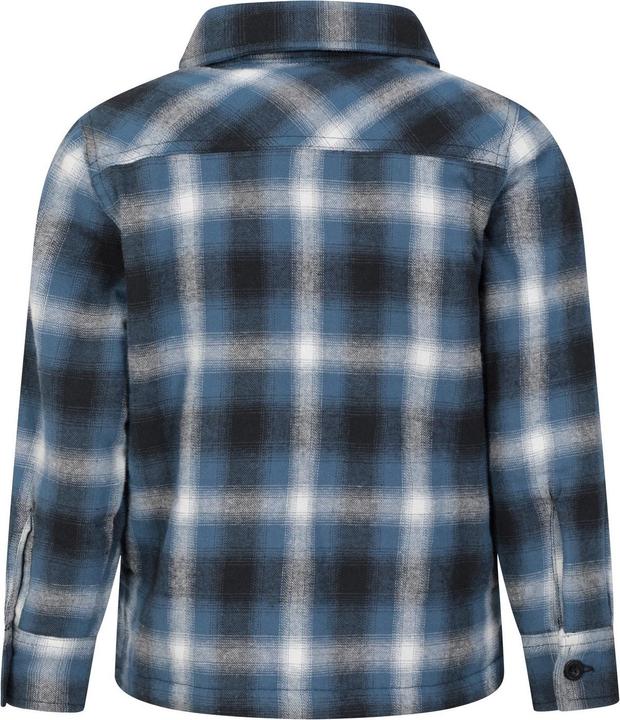 Actual product image Mountain Warehouse Childrens/Kids Stream Checked Borg Lined Full Zip Shirt Jacket (128)