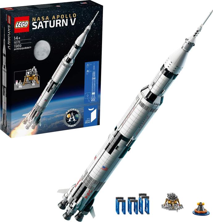 Immagine prodotto LEGO Saturno V Apollo della NASA (92176, LEGO Ideas, Set LEGO rari)