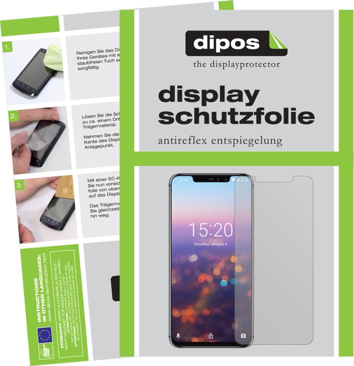 Actual product image Dipos Screen Protector Anti-Glare (2 Piece, Umidigi Z2 Pro)