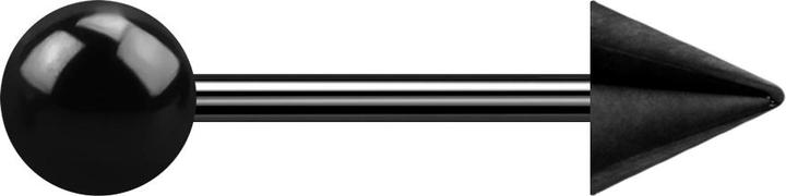 Star Piercing Micro Barbell schwarz mit Kugel und Cone (ohne Messing, Titan G23)