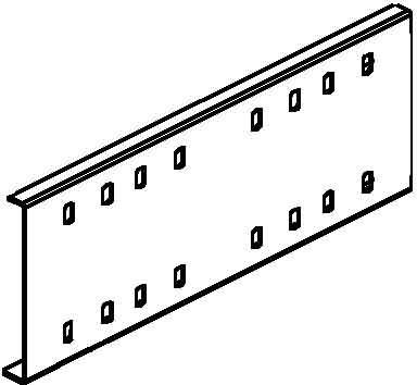 Image du produit Niedax NIE RVV 110.400 Raccord de barre, dr 111x400 mm galvanisé à chaud RVV 110.400