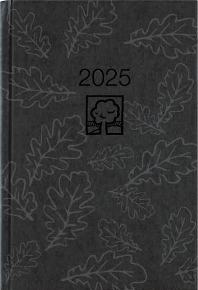 Image du produit Semainier 2025 anthracite, 14,6x21cm, agenda de poche avec 128 pages dans une couverture cartonnée (Allemand)