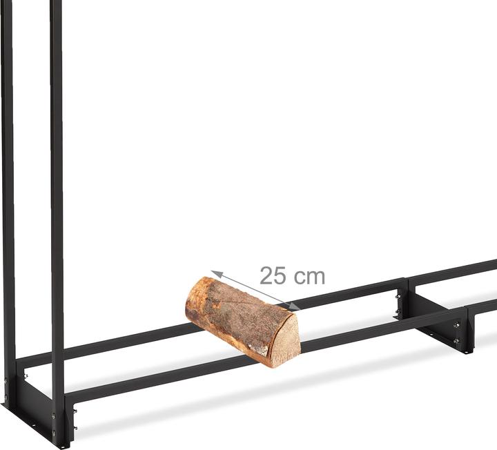 Actual product image Relaxdays Firewood rack