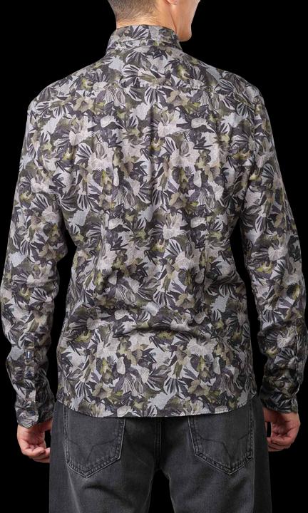 Image du produit Joop! Jeans Long Sleeve Hanjo Shirt Cotton Medium Grey (L)