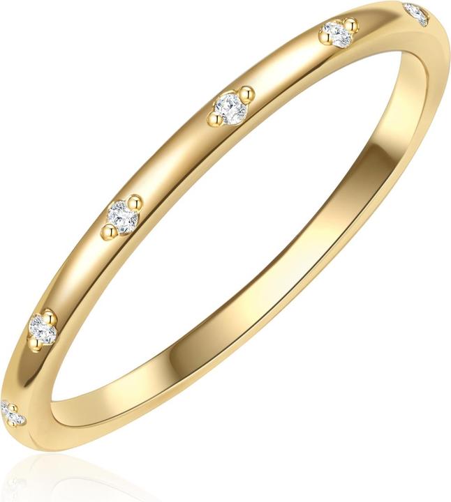 Immagine prodotto Glanzstücke München Donna Argento Sterling Cubic Zirconia Oro Giallo - 30448 (48, 925 Argento)