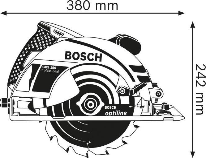 Actual product image Bosch Professional Hand-held circular saw GKS 190, in box