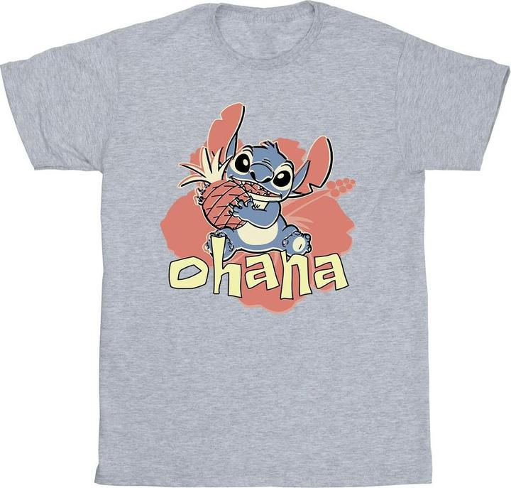 Immagine prodotto Disney Lilo And Stitch Ohana Pineapple Maglietta Uomo (S)