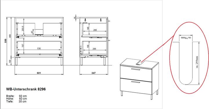Produktbild micasa Estevez II (60 x 35 x 60 cm)