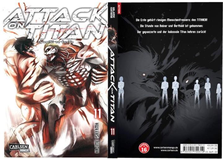 Immagine prodotto Attack on Titan, Band 11 (Tedesco, Hajime Isayama, 2015)