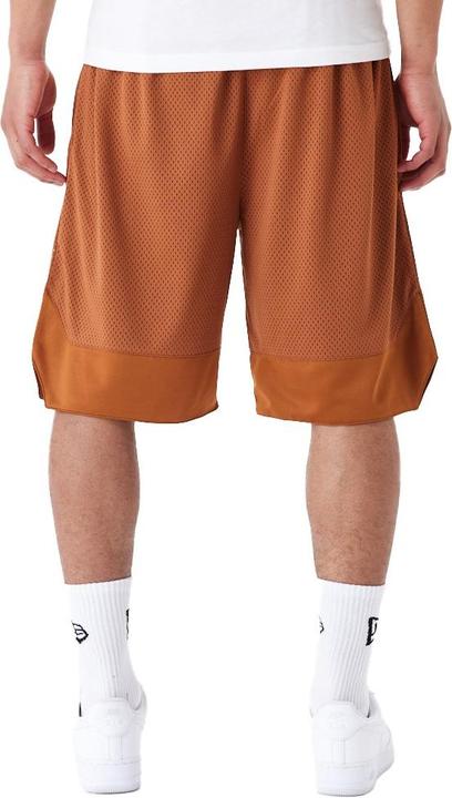 Actual product image New Era Overized Mesh Basketball Shorts earth brown - S (S)