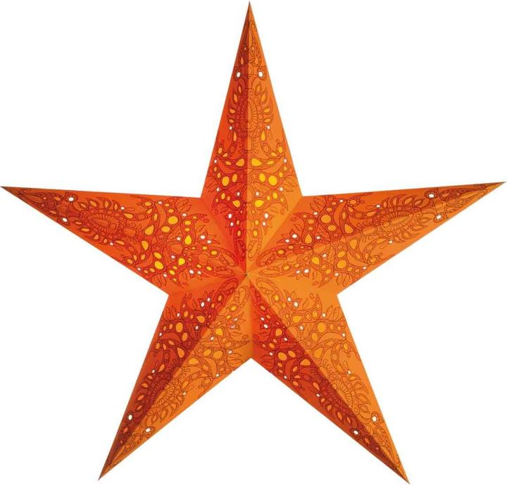 Actual product image Starlightz Paper star mono orange size M