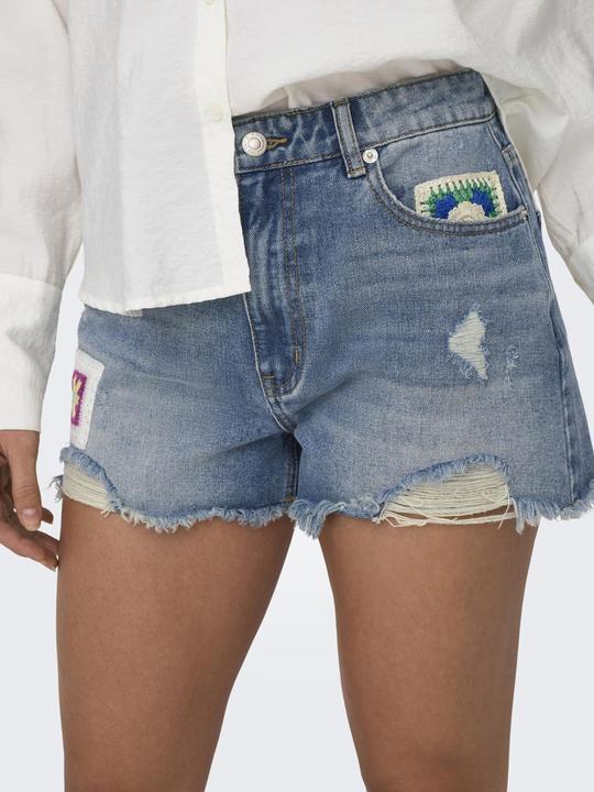 Actual product image Only ONLZUMA Hohe Taille Normal geschnitten Jeans-Shorts Jeans-Shorts (M)