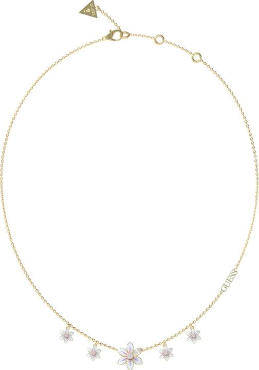 Guess WHITE LOTUS Halskette (Edelstahl, 41 - 46 cm)