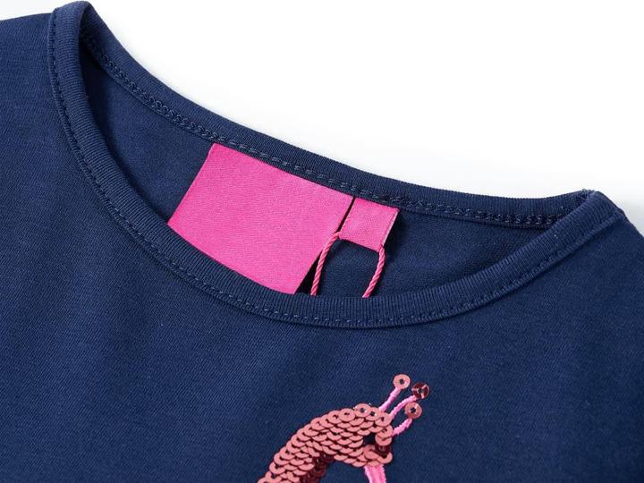 Produktbild VidaXL Kinder-Langarmshirt Marineblau 116,Material: 95 % Baumwolle (116)