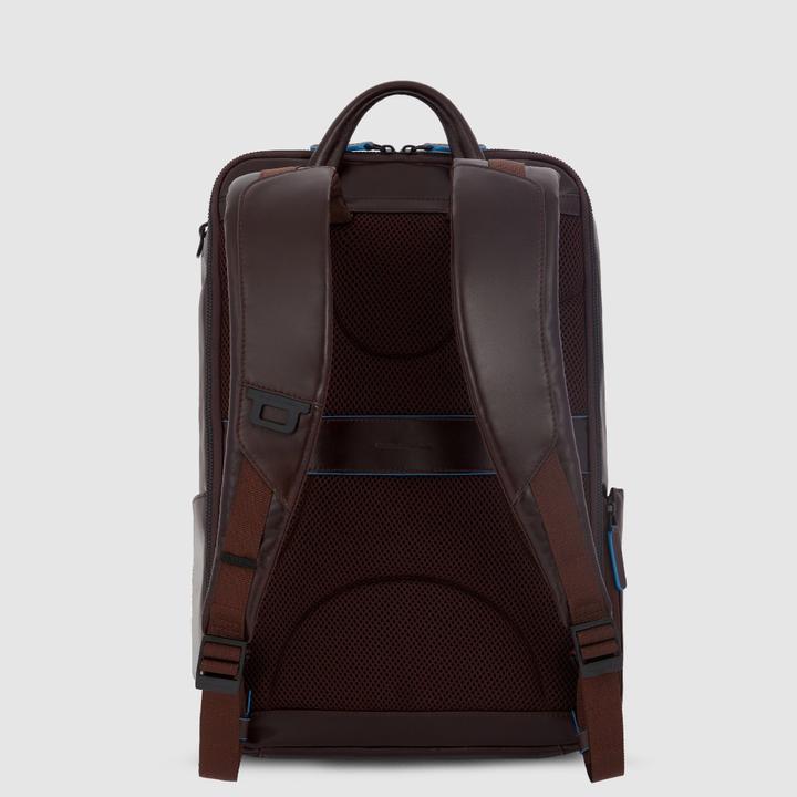 Image du produit Piquadro Black Square - Sac à dos en cuir avec compartiment pour ordinateur portable 15.6" et poche pour Ipad (18 l)