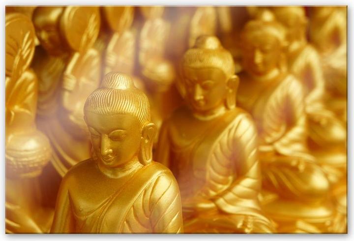Immagine prodotto Trenddeko Buddha d'oro (100 x 70 cm)