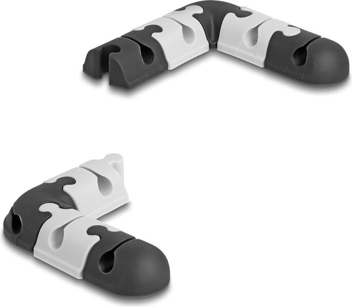 Actual product image Delock Cable holder self-adhesive modular set 9 pieces black