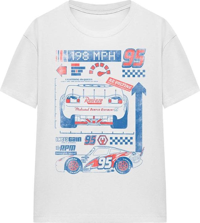 Actual product image Cars Unisex Adult 198 MPH Lightning McQueen T-Shirt (L)