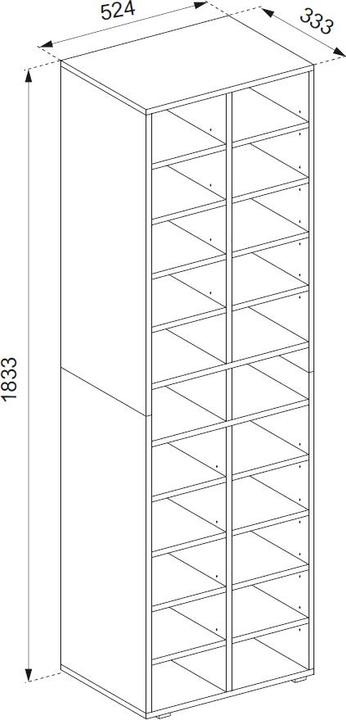 Actual product image Vicco Paris (52 x 183 x 33 cm)