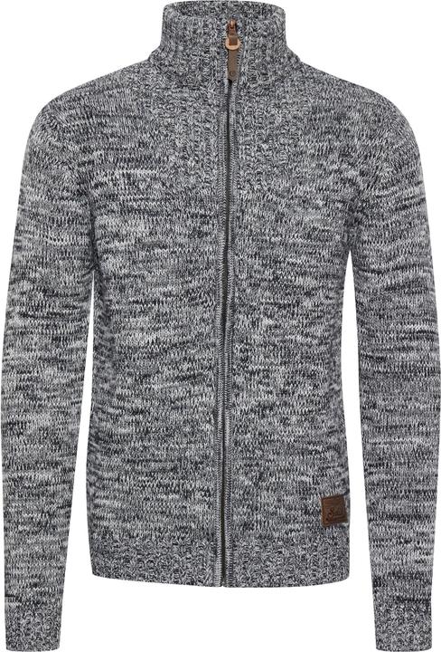 Actual product image Solid Pomeroy Men's Cardigan Chunky Knit Jacket With Funnel Neck Made Of 100% Cotton (L)