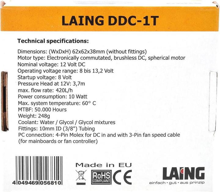 Actual product image Laing DDC-1T Pump
