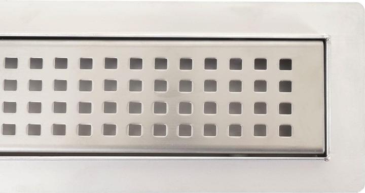 Image du produit Swisshandel24 Caniveau de douche 110cm écoulement de sol caniveau de douche, inox siphon 50-120cm - 51207 (1100 mm)