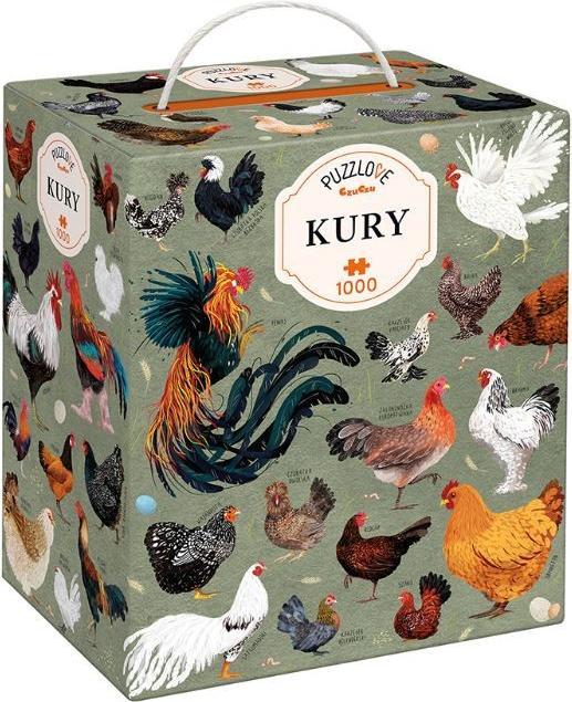 Actual product image Czuczu Puzzle Puzzlove Chickens 1000 pieces (1000 pieces)