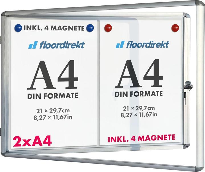 Produktbild Master of Boards Schaukasten PremiumMaster of Boards, AcrylglasTür, Für 2 x A4