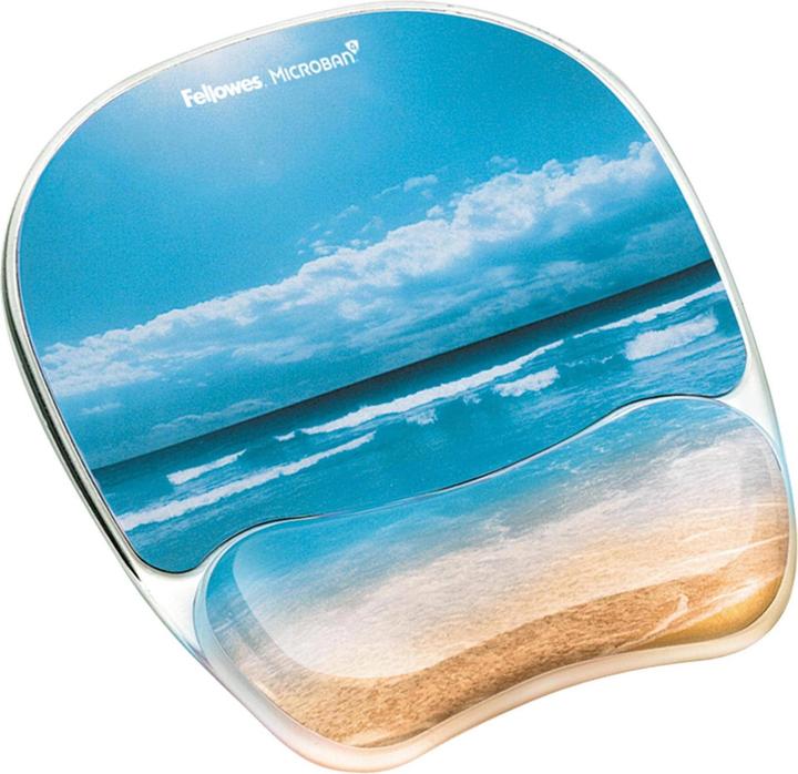 Produktbild Fellowes Bedruckte Mausmatte Sandstrand Blau (S)