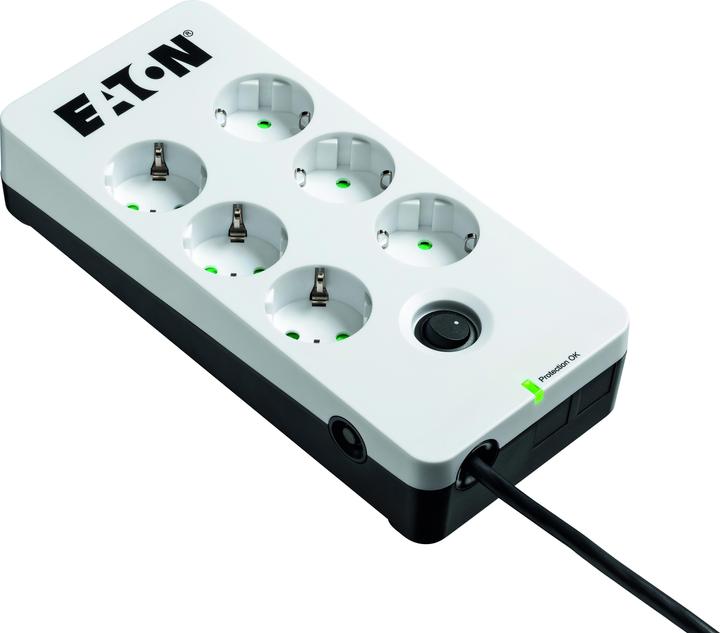 Actual product image Eaton Surge protection Protection Box 6 DIN (6 x, CEE 7/3, 1.50 m)