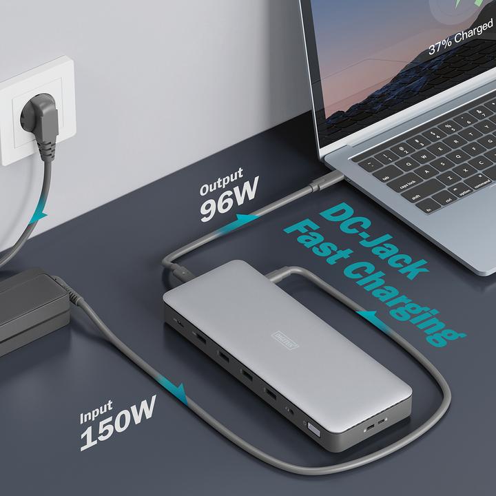 Produktbild Digitus USB-C Docking Station, 13-Port (USB-C, 13 Ports)