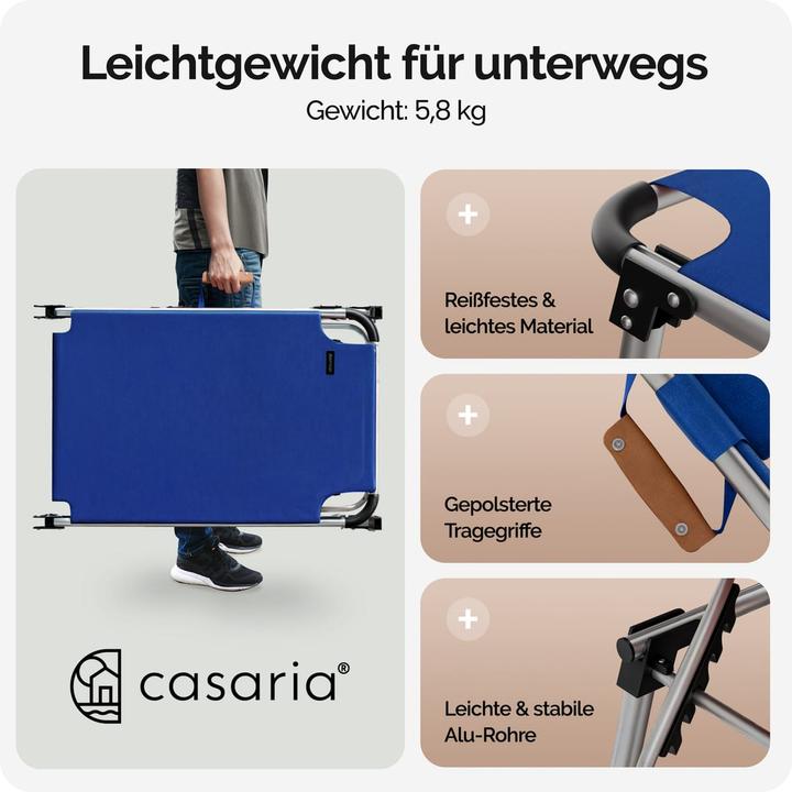 Actual product image Casaria Sun lounger (210 cm)