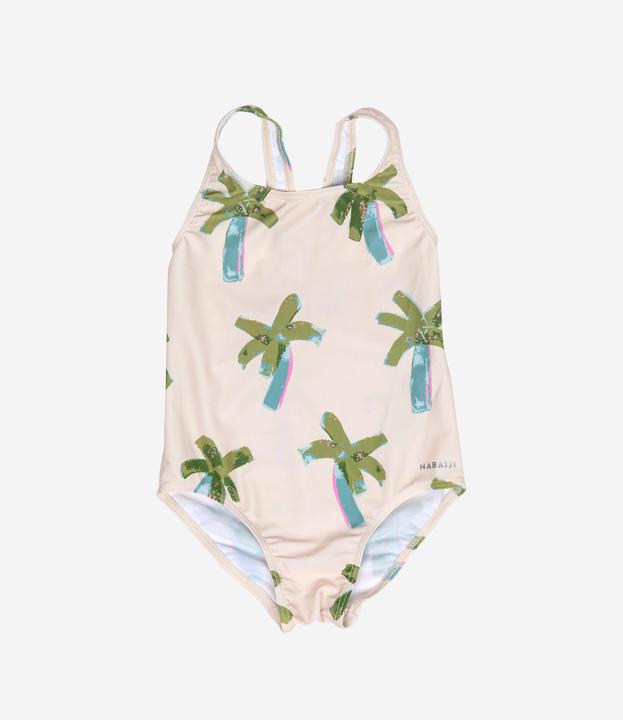 Produktbild Nabaiji Badeanzug Baby/Mädchen - Print Palmen beige (76, 78, 80 C)