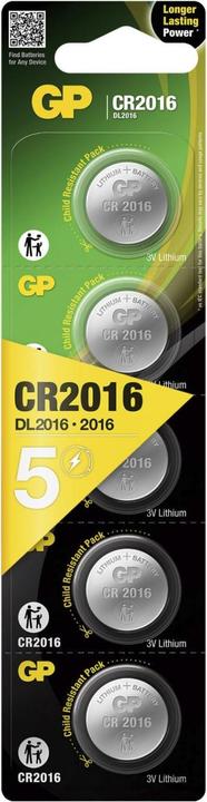 Immagine prodotto GP Batteries Cella al litio (5 pz., CR2016, 90 mAh)