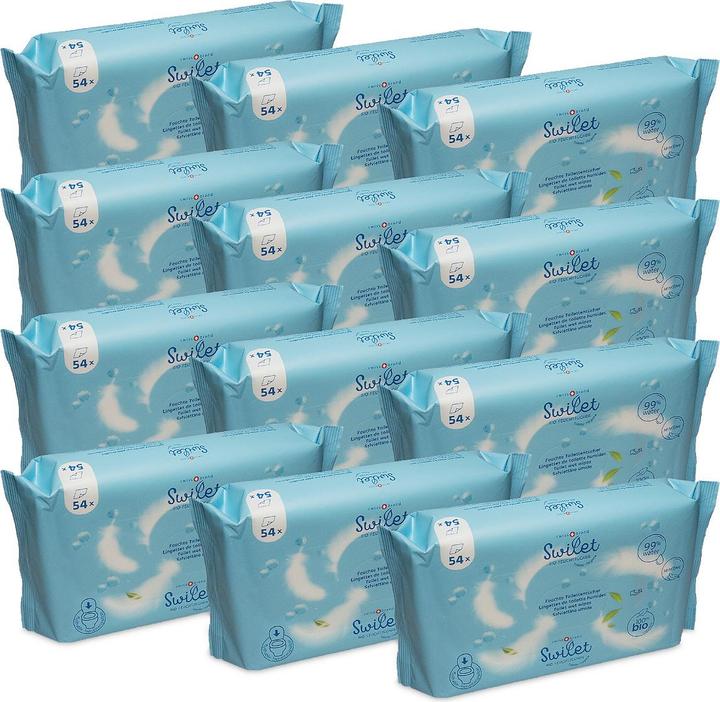 Produktbild Swilet Die Bio-Feuchttücher Toiletten (648 Stück)