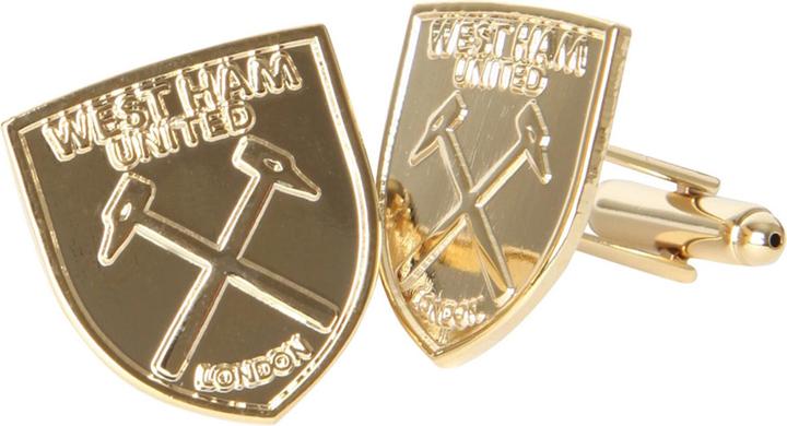 Produktbild West Ham United FC Manschettenknöpfe Wappen (100% Gold)