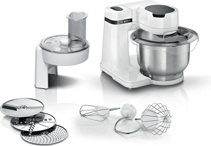 Image du produit Bosch Hausgeräte Série 2 MUMS2EW01 food processor Acier inoxydable, Blanc (700 W)