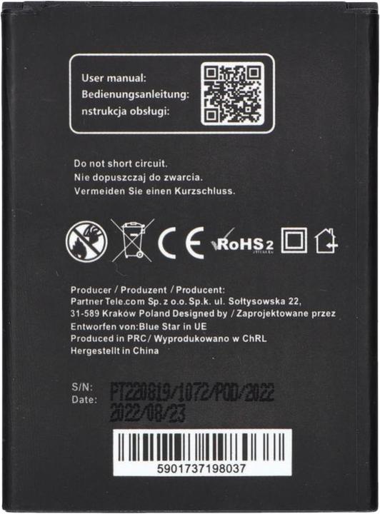 Immagine prodotto NoName Batteria Blue Star BLUE STAR PREMIUM per SAMSUNG S4 Mini I9190 / Ace 4 G357 2100 mAh